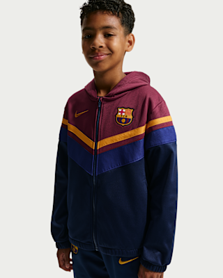 F.C. Barcelona Home Older Kids' Nike Dri-FIT Football Hooded